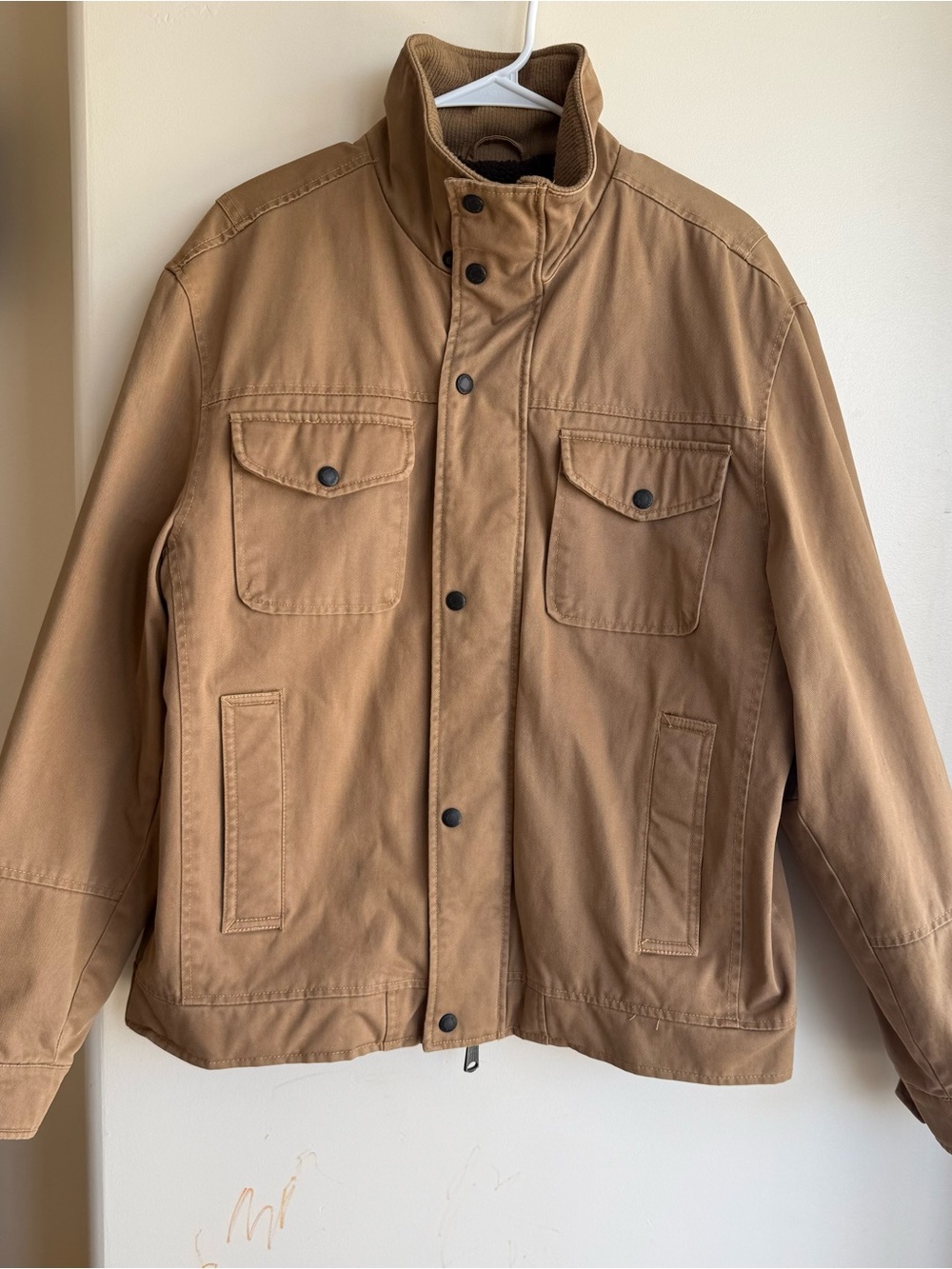 Levi’s Sherpa Lined Utility Jacket – Men’s Tan,Camel SZ- L